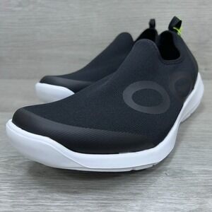 OOFOS OOMG Sport Shoes Men's Size 10.5 Black White Recovery Slip On NWOB